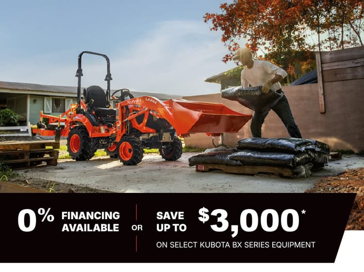 Save on Select BX Series Tractors